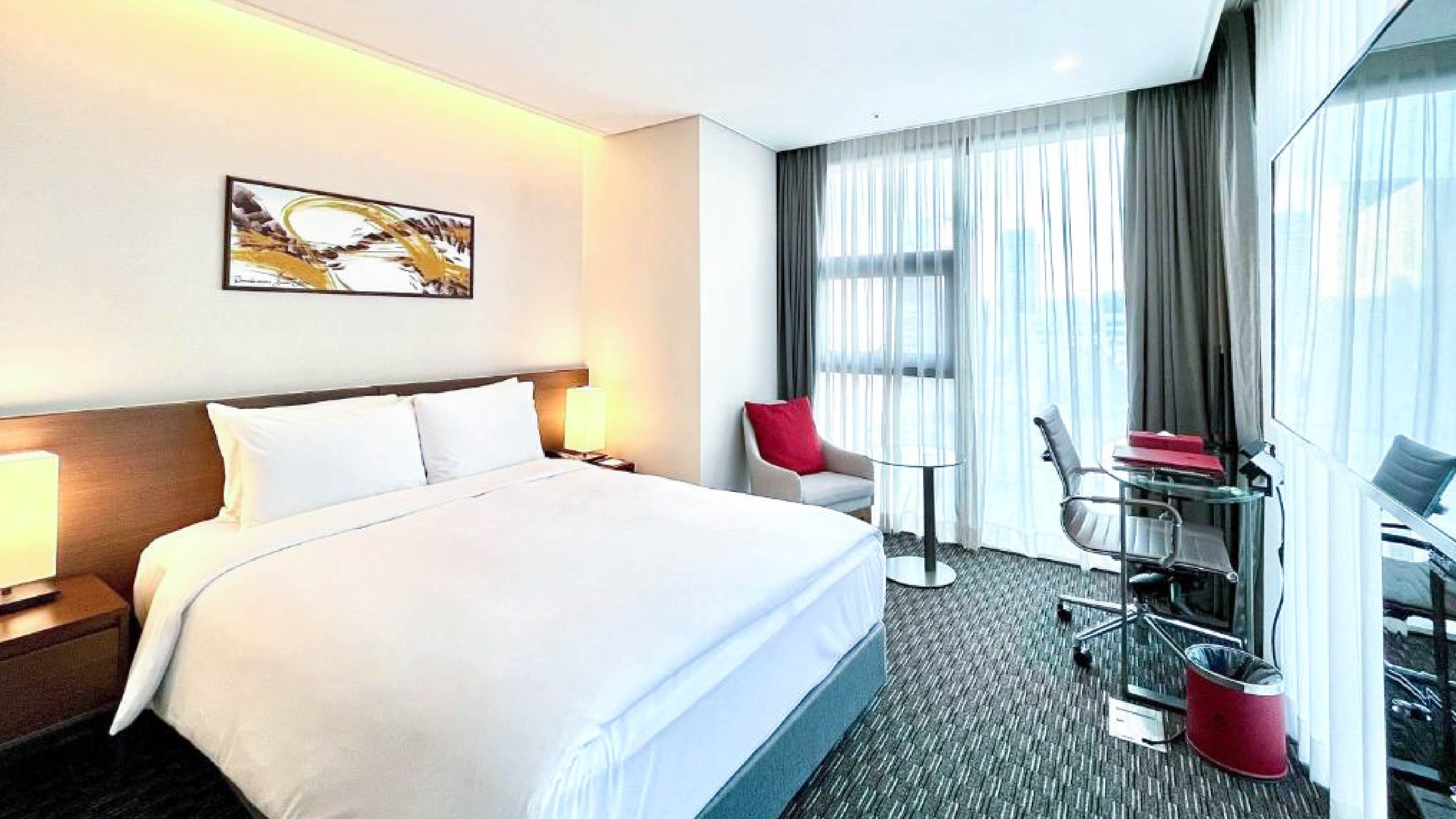 Hotel Whistlelark Jeju 客房空間